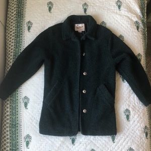 Vintage Woolrich Teddy long coat Shacket Sherpa S